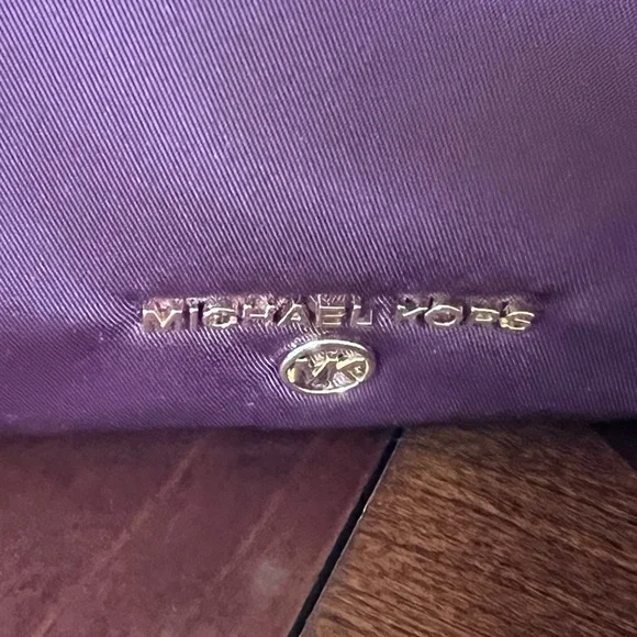 NWT Michael Kors Burgundy Crossbody Bag with Gold Accents - Picture 3 of 8